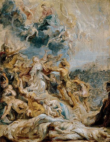 Peter Paul Rubens The Martyrdom of Saint Ursula and the Eleven Thousand Maidens Sweden oil painting art